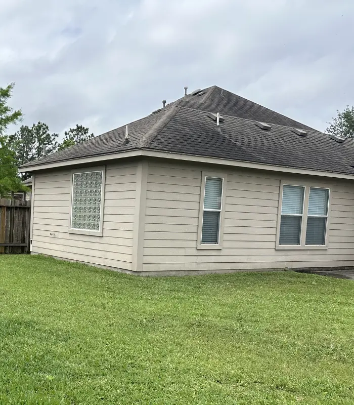 Older Humble home needing exterior updates before sale