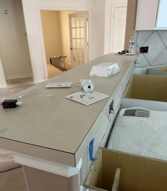 Pearland home kitchen undergoing renovation updates