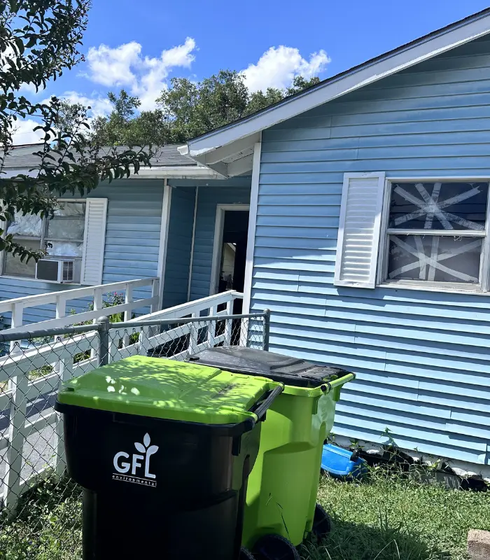 Rosenberg property with exterior siding wear and ongoing maintenance responsibilities