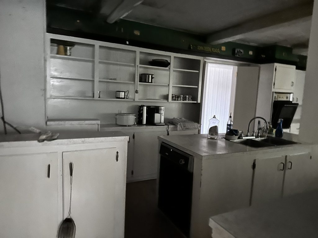Emptied kitchen in inherited as-is home purchased for cash in Freeport TX