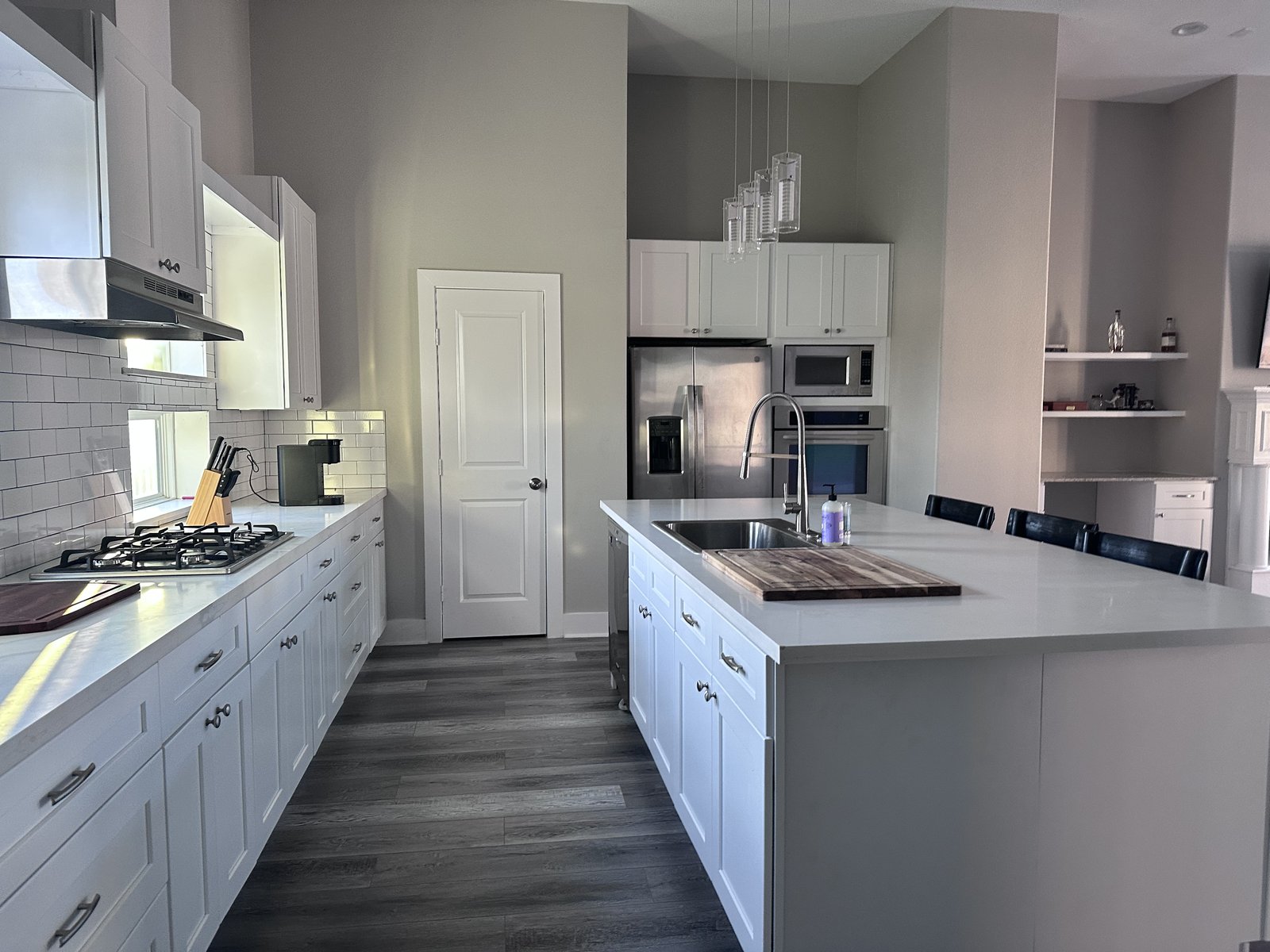 Modern kitchen inside an Oak Forest, Houston home sold discreetly during a divorce