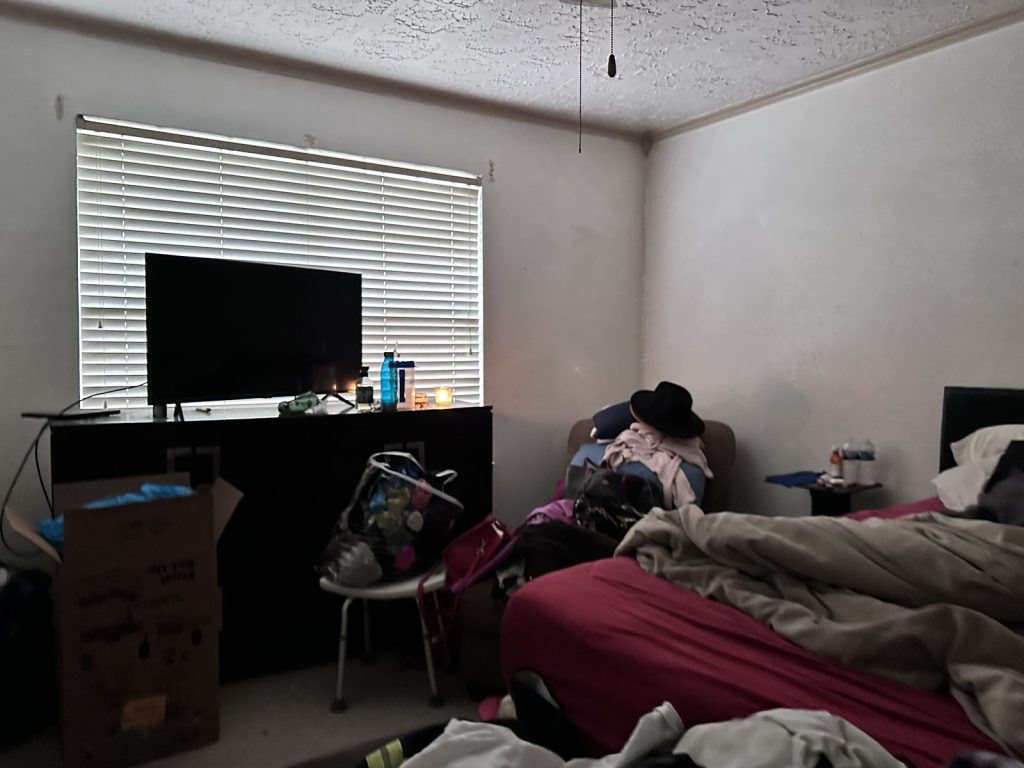 Bedroom in a Chasewood Drive home in Missouri City, TX