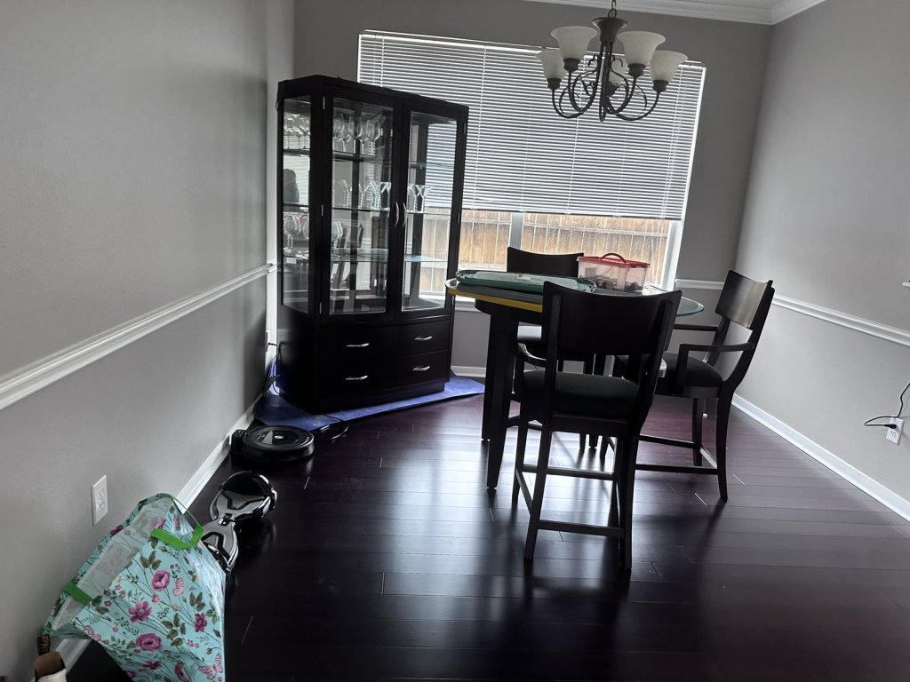Formal dining room at a Greengate Acres home in Spring, TX purchased for cash