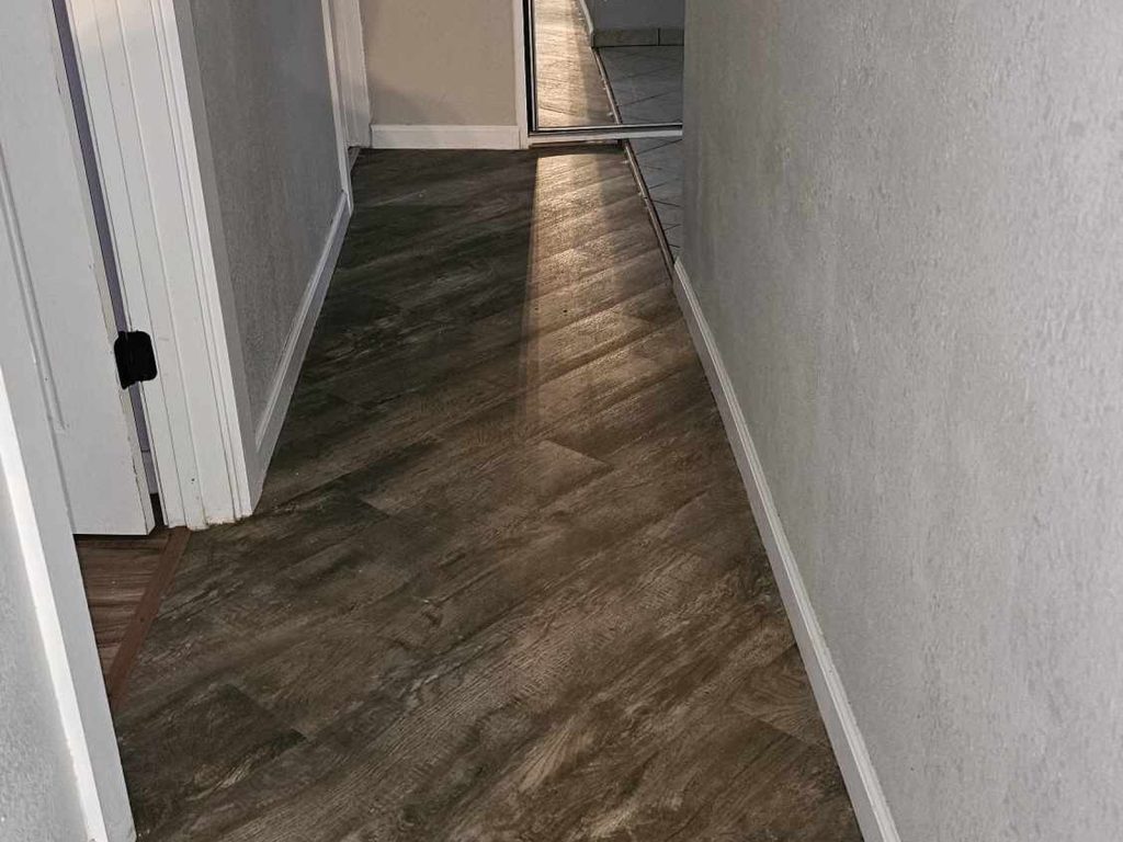 Interior hallway of a distressed inherited home purchased for cash in Near Northside, Houston, TX