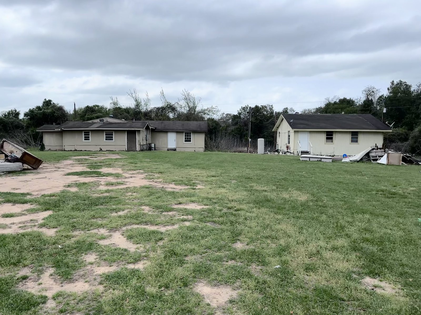 Two structures on a vacant rural property near Hempstead, TX bought for cash