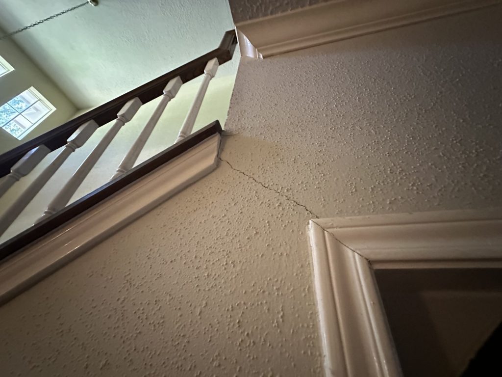 Staircase in an Easton Commons estate home near Cypress, TX