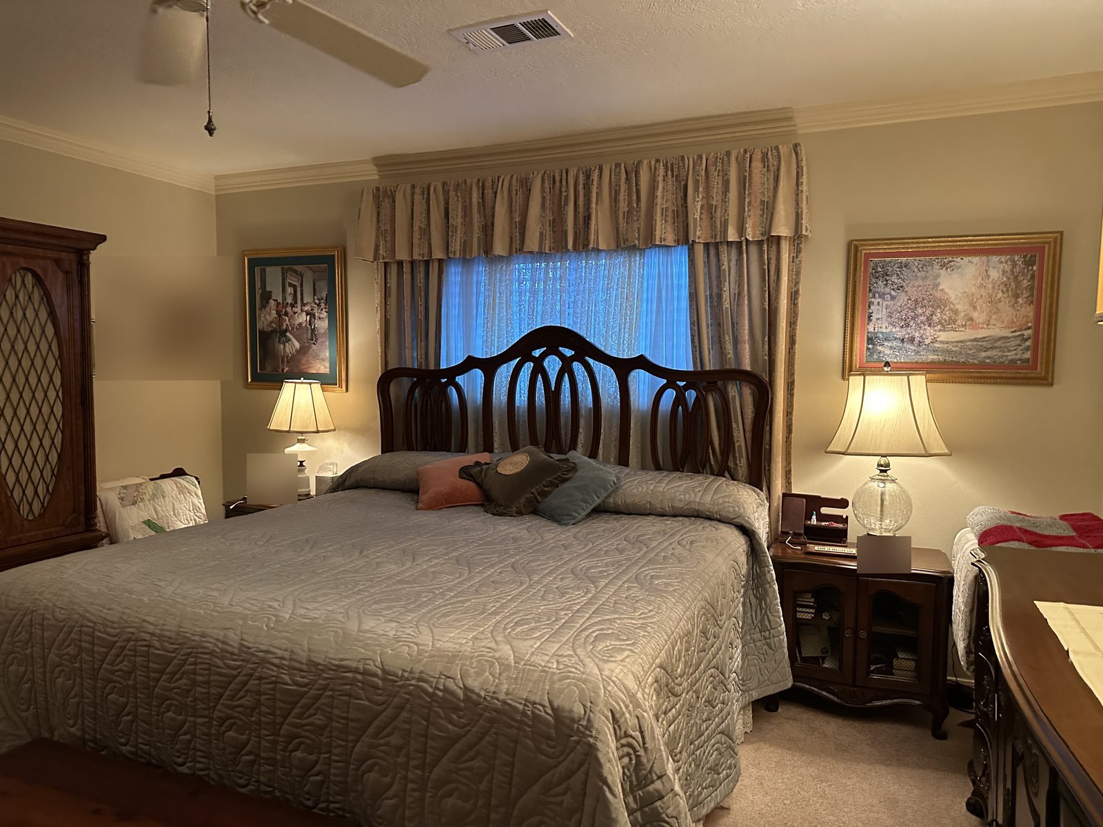 Furnished bedroom in longtime family home bought for cash in the Meyerland area, Houston TX