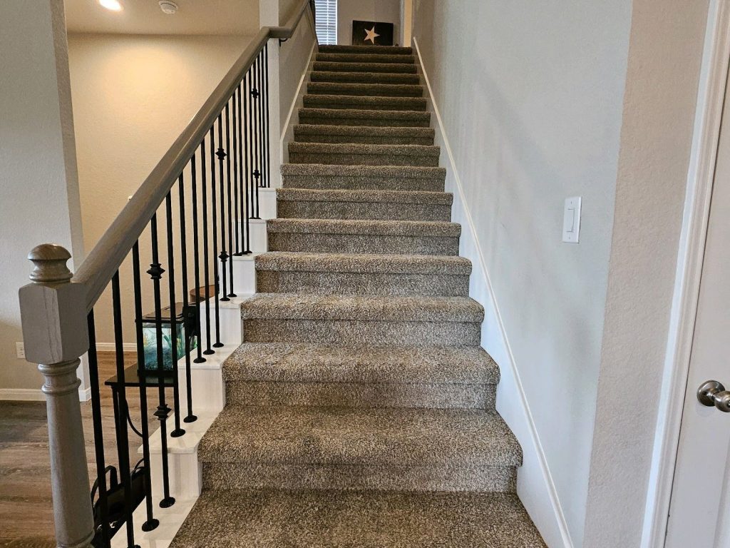 Staircase at a Fairwater home in Montgomery, TX purchased for cash