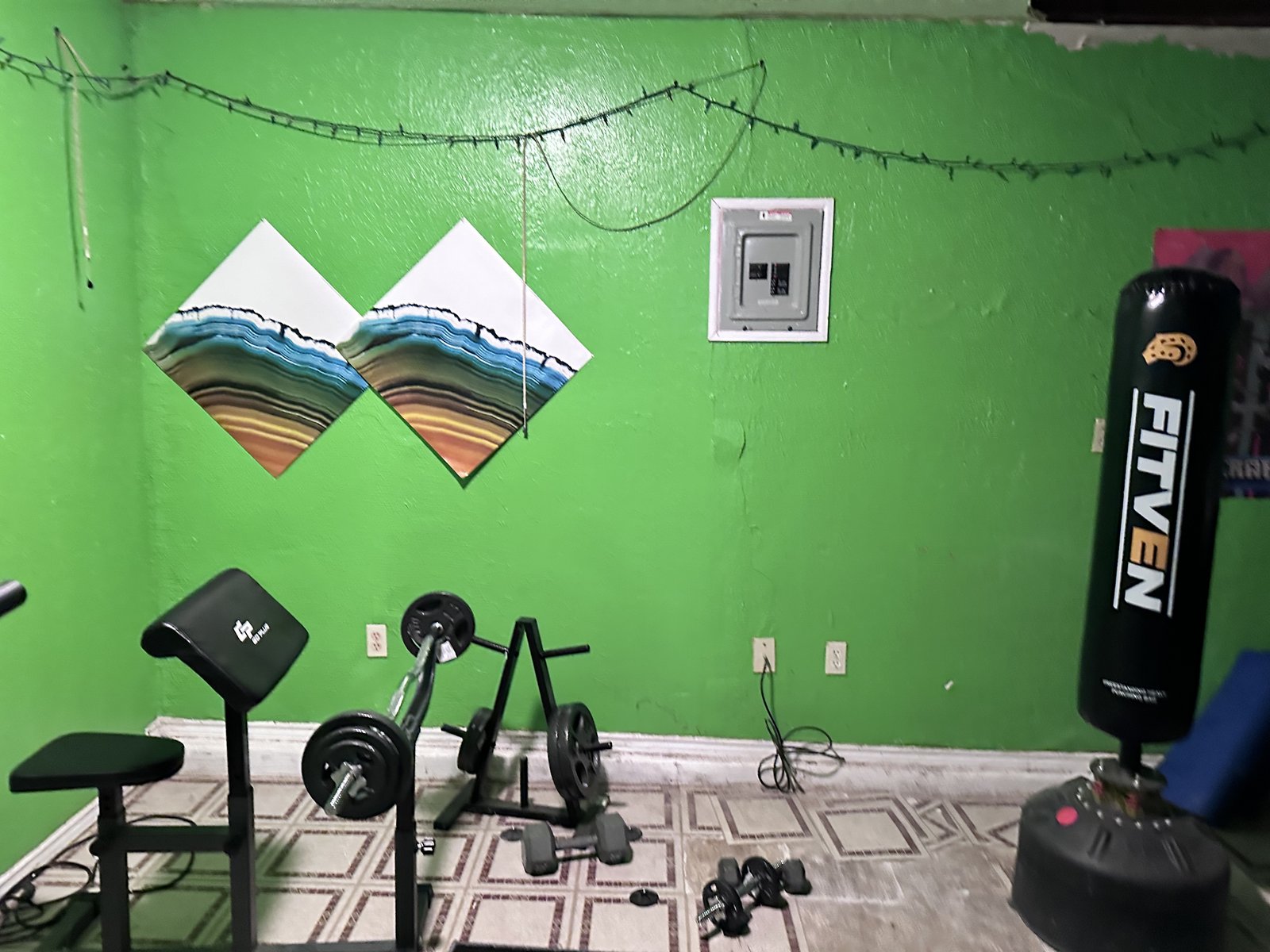Home gym room at a Tara Subdivision home in Richmond, TX purchased for cash