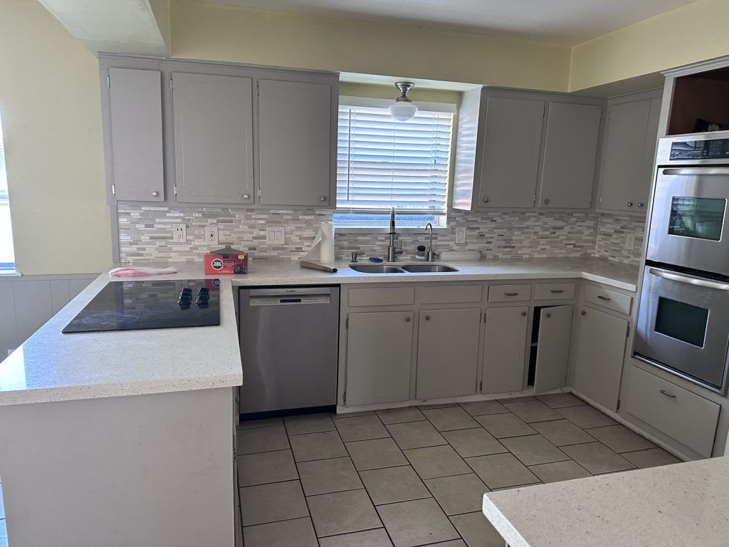 Updated kitchen in Forest West Houston TX home sold for cash after a relocation
